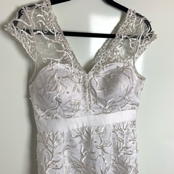 NEW Modcloth Romantic Revelries Ivory Maxi Dress - Picture 5 of 11